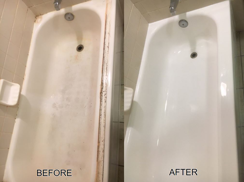 Bathtub Refinishing Chip Repair Tile, How Long Does It Take To Refinish A Bathtub